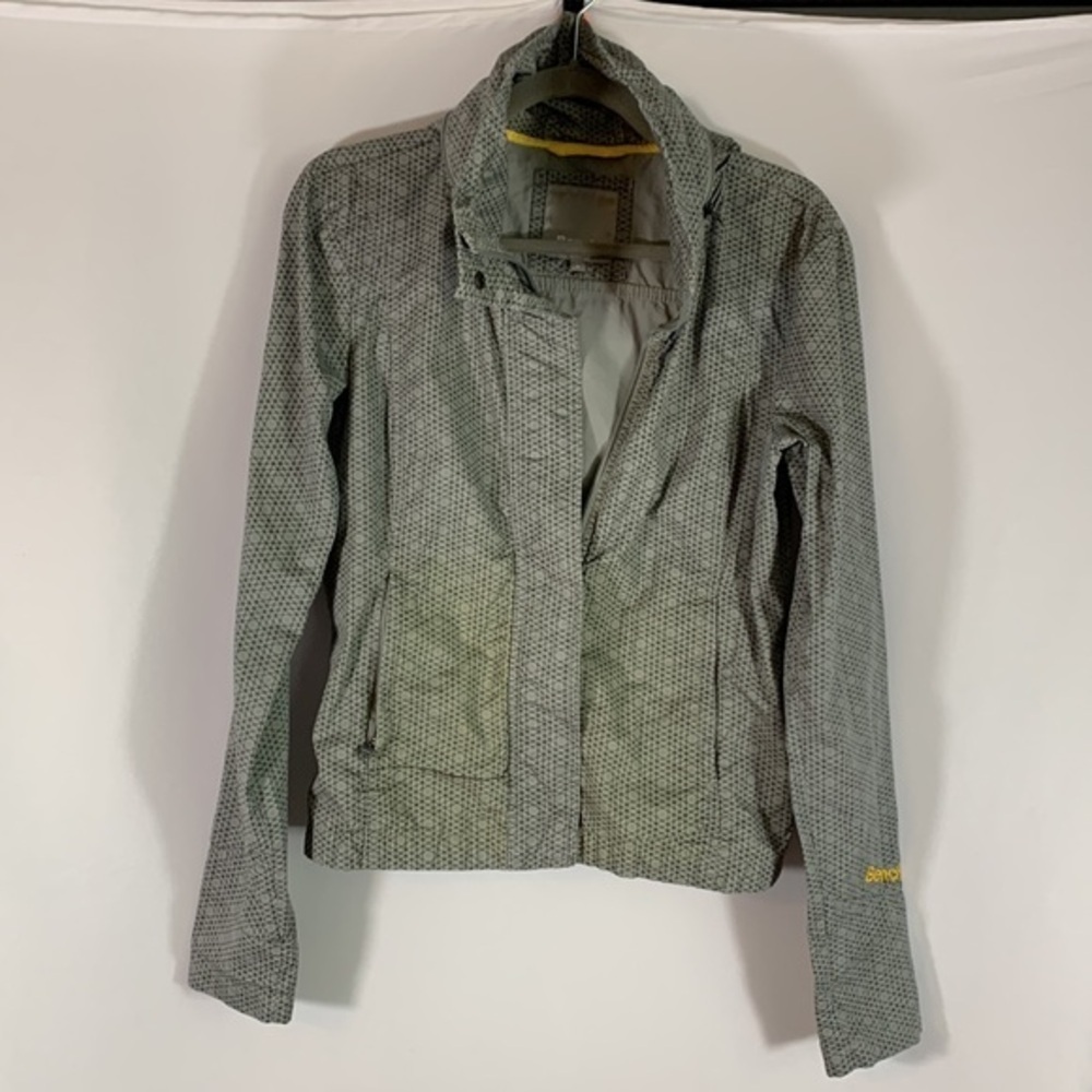 Bench Grey & Yellow Zip Up Waterproof Jacket